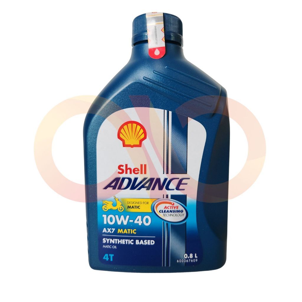 Kemasan Shell Advance AX7 Scooter 10W-40 0,8 liter